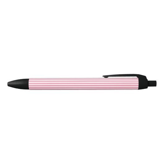 Stylo Noir Flamant rose en rayures rose (Haut)