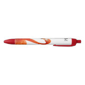 Stylo Noir Flamant Rose & Monogramme (Bas)