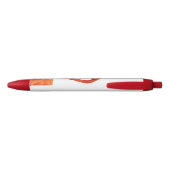 Stylo Noir Flamant Rose & Monogramme (Dos)