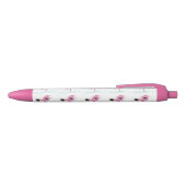 Stylo Noir Flamant rose rose rétro (Haut)