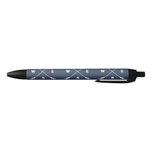 Stylo Noir Flèches compass (Bas)