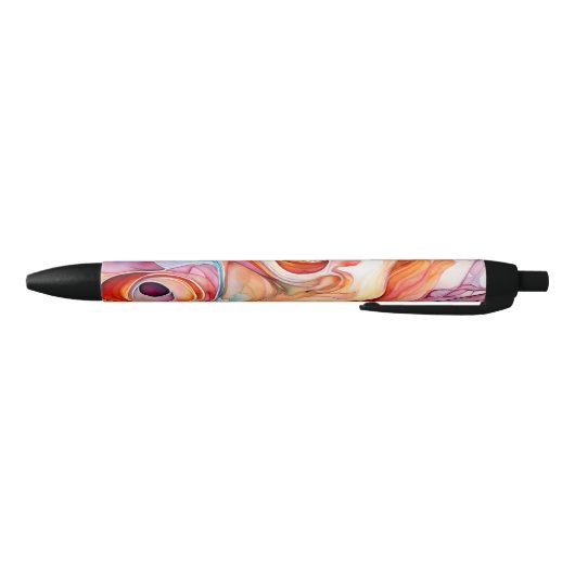 Stylo Noir Flèches multicolores Abstraites (Bas)