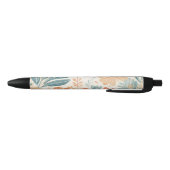 Stylo Noir Fleur Abstraite (Bas)