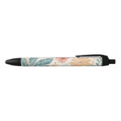 Stylo Noir Fleur Abstraite (Haut)
