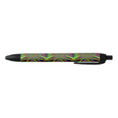 Stylo Noir Fleur arc-en-ciel fou (Bas)