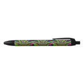 Stylo Noir Fleur arc-en-ciel fou (Haut)