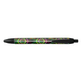 Stylo Noir Fleur arc-en-ciel fou (Dos)