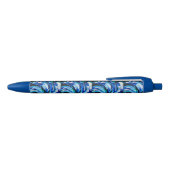 Stylo Noir Fleur bleue (Haut)