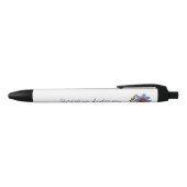 Stylo Noir Fleur Boho (Haut)