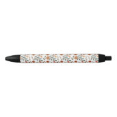Stylo Noir Fleur d'automne (Devant)