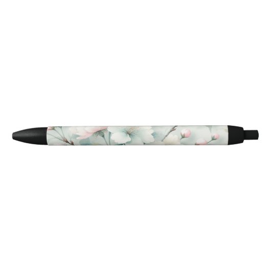 Stylo Noir Fleur de Cerisier (Devant)