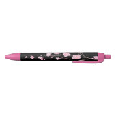 Stylo Noir Fleur de cerisiers - Noir (Bas)