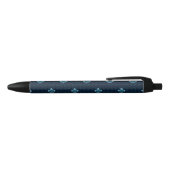 Stylo Noir Fleur De Lis Pattern (Haut)
