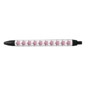 Stylo Noir Fleur de lotus rose IV (Devant)