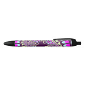 Stylo Noir Fleur de peinture native (Haut)