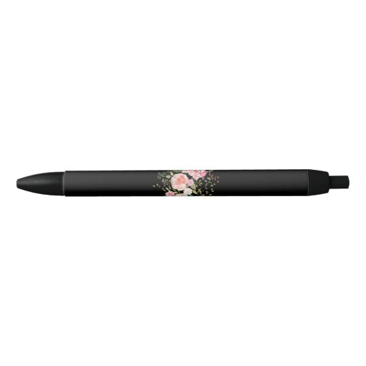 Stylo Noir fleur de printemps (Devant)