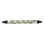 STYLO NOIR FLEUR DE TRÈFLE VIOLET (Devant)