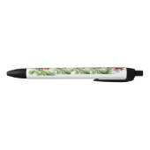 STYLO NOIR FLEUR DE TRÈFLE VIOLET (Bas)