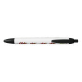 STYLO NOIR FLEUR DE TRÈFLE VIOLET (Dos)