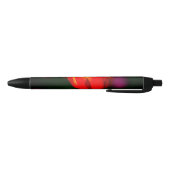 Stylo Noir Fleur de tulipe rouge (Bas)