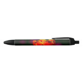 Stylo Noir Fleur de tulipe rouge (Haut)