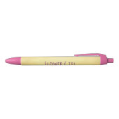 Stylo Noir Fleur fille belle (Haut)
