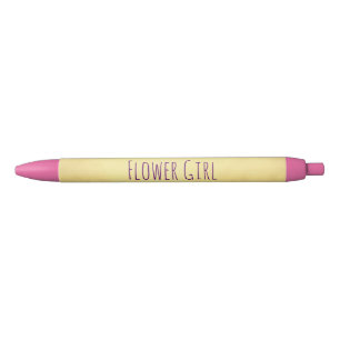 Stylo Noir Fleur fille belle
