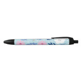 Stylo Noir Fleur minimaliste (Haut)
