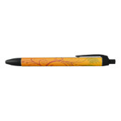 Stylo Noir Fleur orange (Haut)