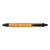 Stylo Noir Fleur orange (Dos)