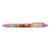 Stylo Noir Fleur orange délicate (Haut)