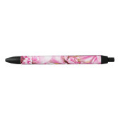 Stylo Noir Fleur rose Chrysanthemum (Devant)