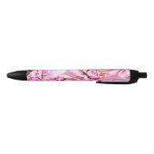 Stylo Noir Fleur rose Chrysanthemum (Bas)