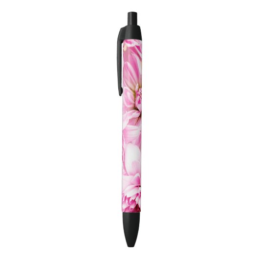 Stylo Noir Fleur rose Chrysanthemum (Haut (Vertical))