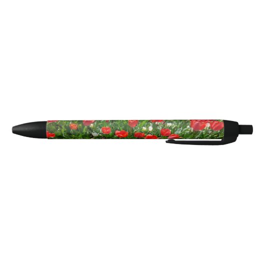 Stylo Noir Fleur rouge Tulip Photo (Bas)