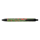 Stylo Noir Fleur rouge Tulip Photo (Dos)
