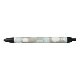 Stylo Noir Fleurs