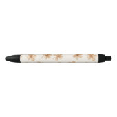 Stylo Noir Fleurs Crème (Devant)