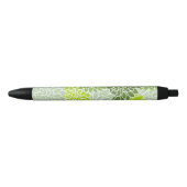 Stylo Noir Fleurs Dahlia, Motif De Fleurs, Dahlia Verte (Devant)