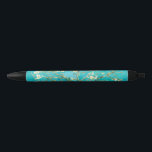 Stylo Noir Fleurs d'amande de Van Gogh<br><div class="desc">" Van Gogh",  Vincent,  "amande fleurit",  des fleurs,  célèbre,  peignant,  cru,  art,  floral,  bleu</div>