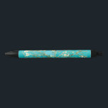 Stylo Noir Fleurs d'amande de Van Gogh<br><div class="desc">" Van Gogh",  Vincent,  "amande fleurit",  des fleurs,  célèbre,  peignant,  cru,  art,  floral,  bleu</div>