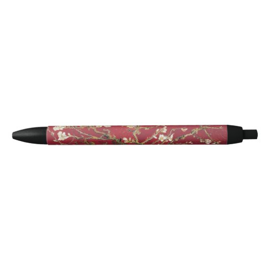 Stylo Noir Fleurs d'amandes Red Vincent van Gogh Peinture d'a (Devant)