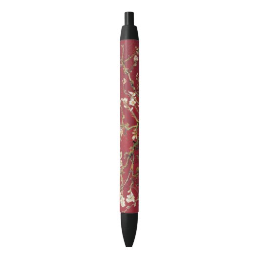 Stylo Noir Fleurs d'amandes Red Vincent van Gogh Peinture d'a (devant Vertical)