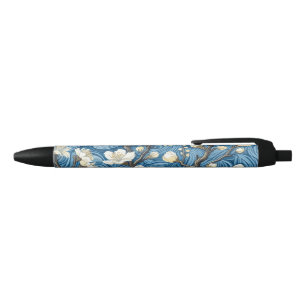Stylo Noir Fleurs d'amandier de style Van Gogh