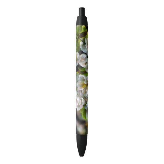 Stylo Noir Fleurs d'Apple (devant Vertical)
