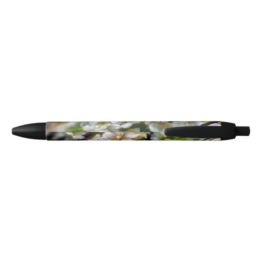 Stylo Noir Fleurs d'Apple (Dos)