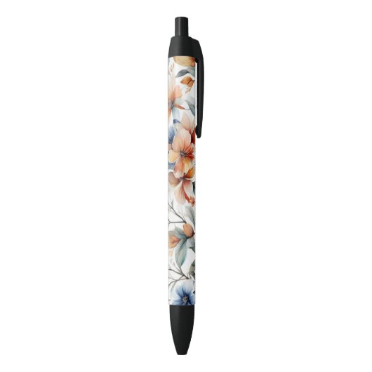 Stylo Noir Fleurs de gingembre (Bas (Vertical))