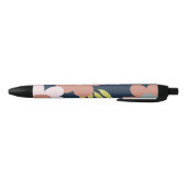 Stylo Noir Fleurs de printemps (Bas)