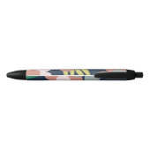 Stylo Noir Fleurs de printemps (Dos)