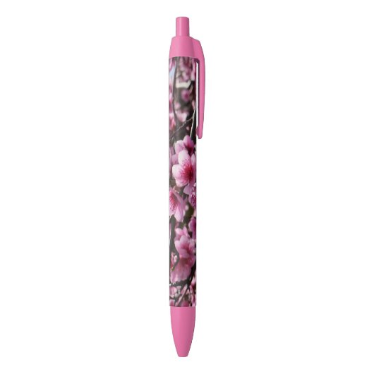 Stylo Noir Fleurs de ressort (Bas (Vertical))